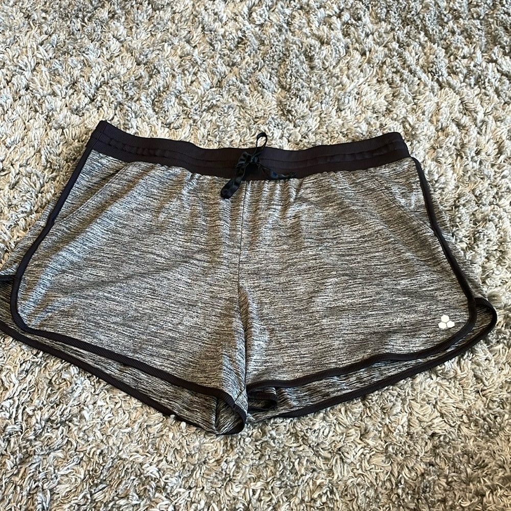 Gray & Black Tek Gear Running Shorts, Women’s XL